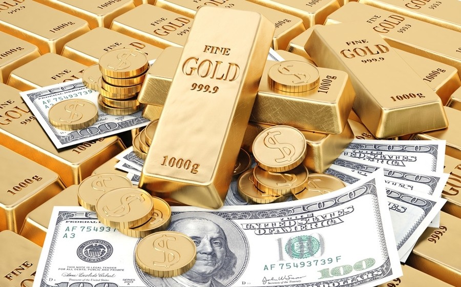 Giá vàng chịu áp lực trước đồng USD ở mức cao